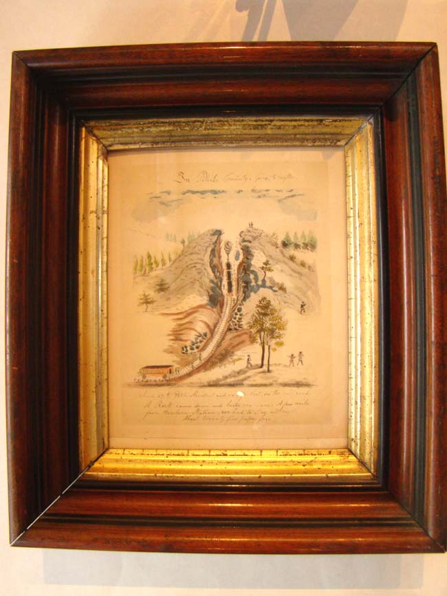 A charming 19th century folk art watercolor and ink drawing dated June 27, 1856 — image 2